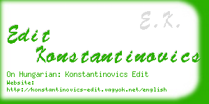 edit konstantinovics business card